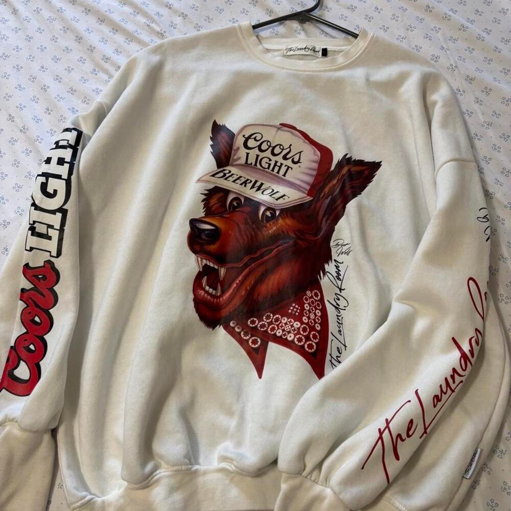 The laundry room oversized beer sweatshirt